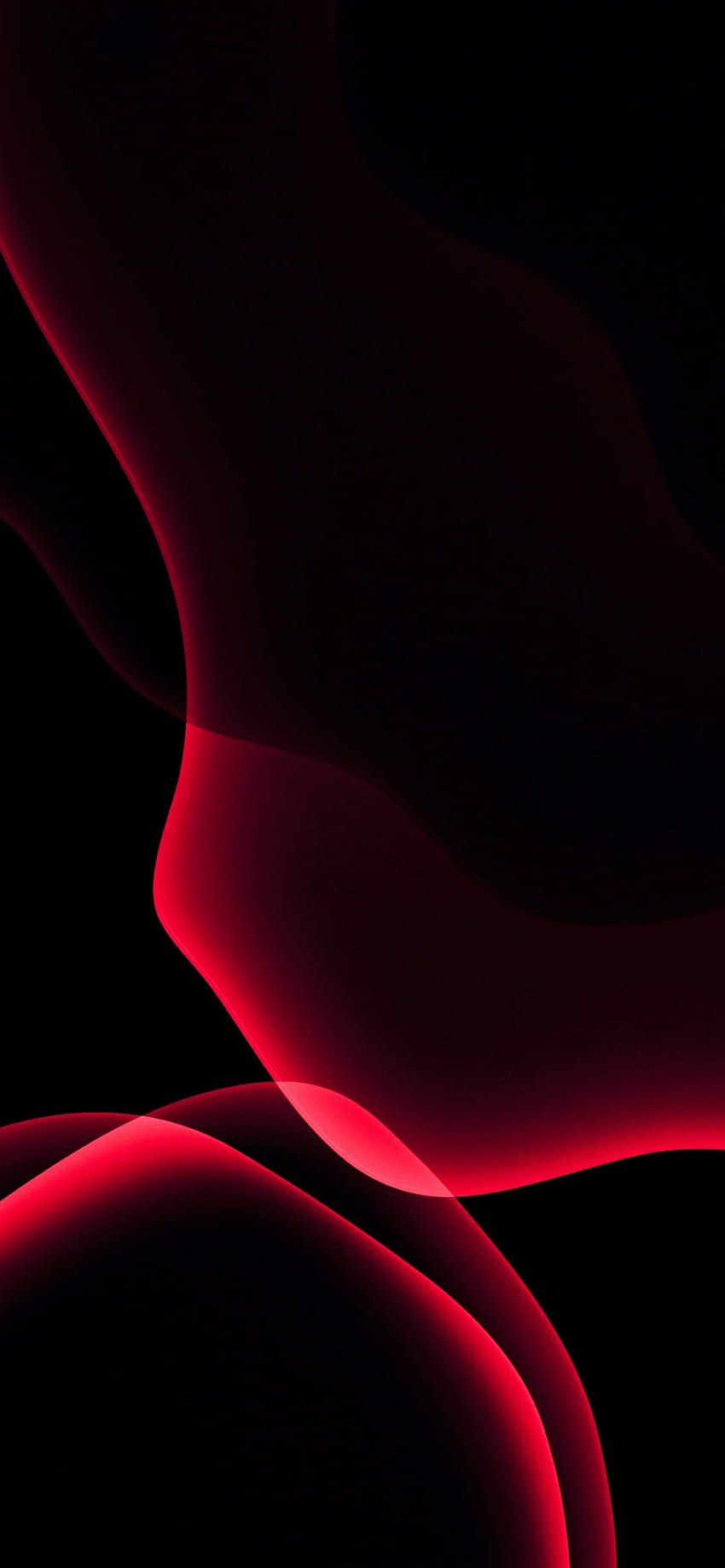 IOS 13 , Stock, iPadOS, Red, Black background, AMOLED, , Abstract ...