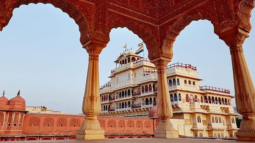 Die königliche Familie von Jaipur listet Airbnbs ersten königlichen Besitz auf, den Indian Palace HD-Hintergrundbild