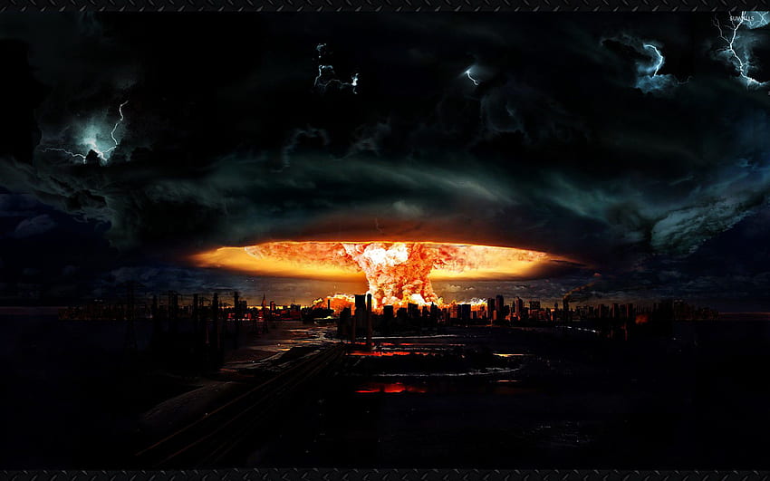 Tło wybuchu jądrowego, fajne wybuchy Tapeta HD