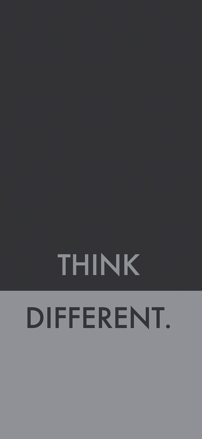 Myśl inaczej. minimal zrobiłem w CC 2019. iPhone X - iPhone X, Black Think Tapeta na telefon HD