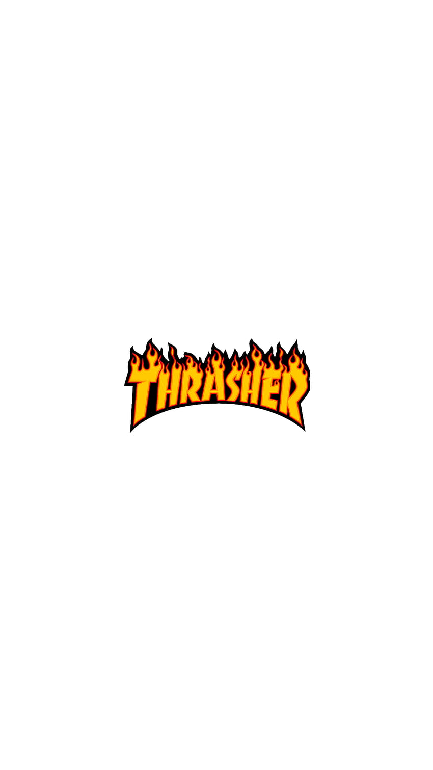  Thrasher Flame Logo Wavy Dark Wallpapers  Wallpapers Clan