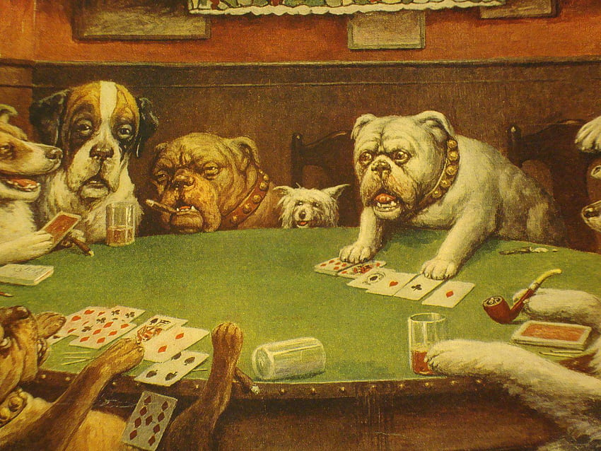 Dogs Playing Poker Wallpapers  Top Free Dogs Playing Poker Backgrounds   WallpaperAccess