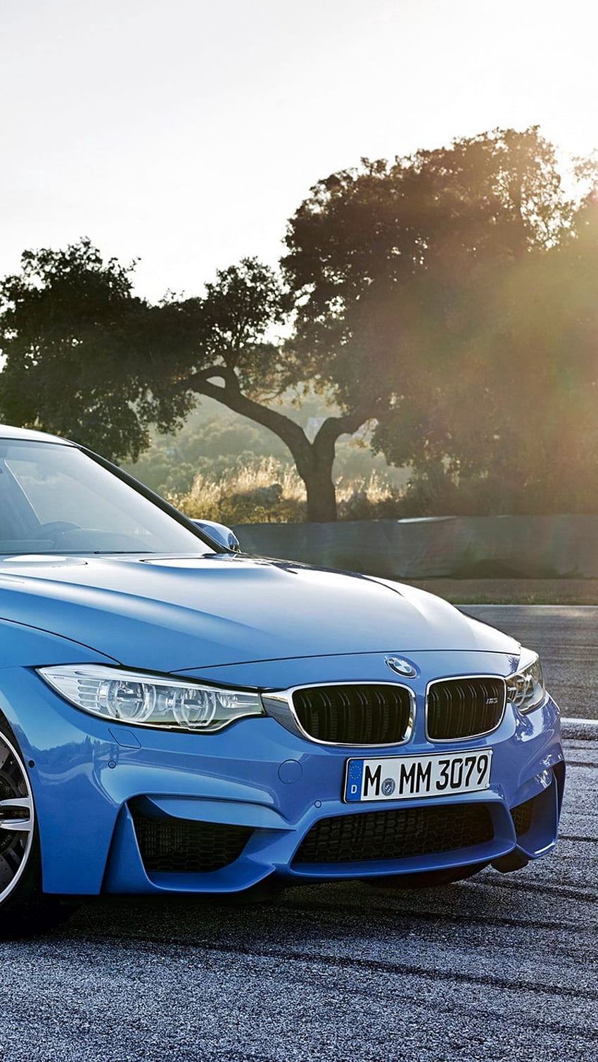 Bmw, M3, 측면도, 파란 아이폰 Se 5s 5c 5 시차 배경용, BMW M3 파란색 HD 전화 배경 화면