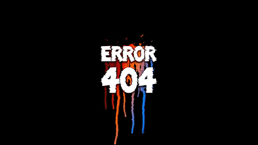 Página de erro 404, plano de fundo e mensagem de erro papel de parede HD