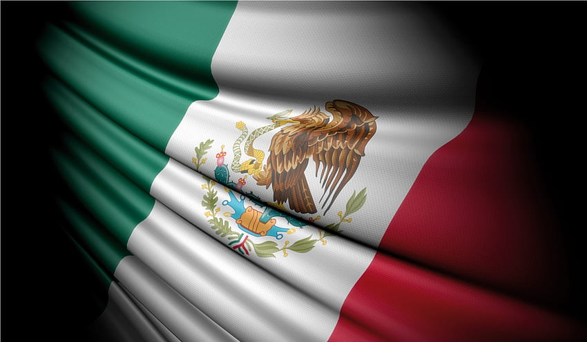 Bandera de México ondeando fondo de pantalla