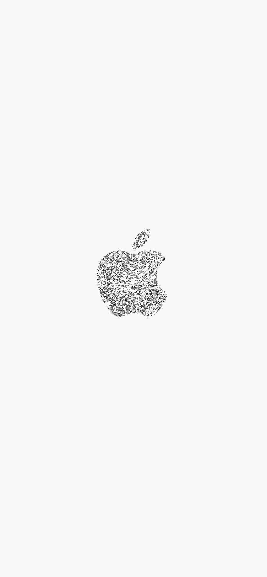 Weißes iPhone mit Apple-Logo (Seite 1) HD-Handy-Hintergrundbild