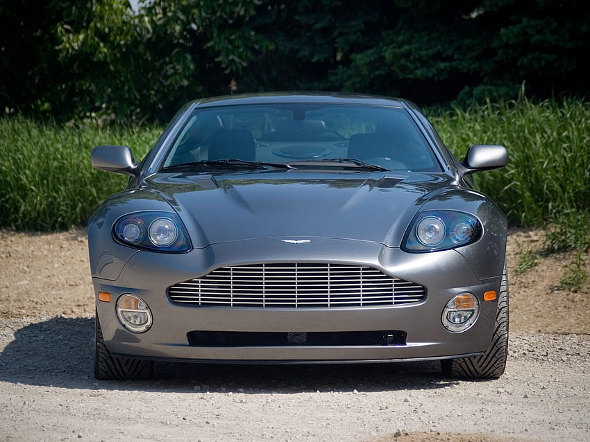 Auto, Aston Martin, Autos, Vorderansicht, Grau, V12, Vanquish, 2001 HD-Hintergrundbild