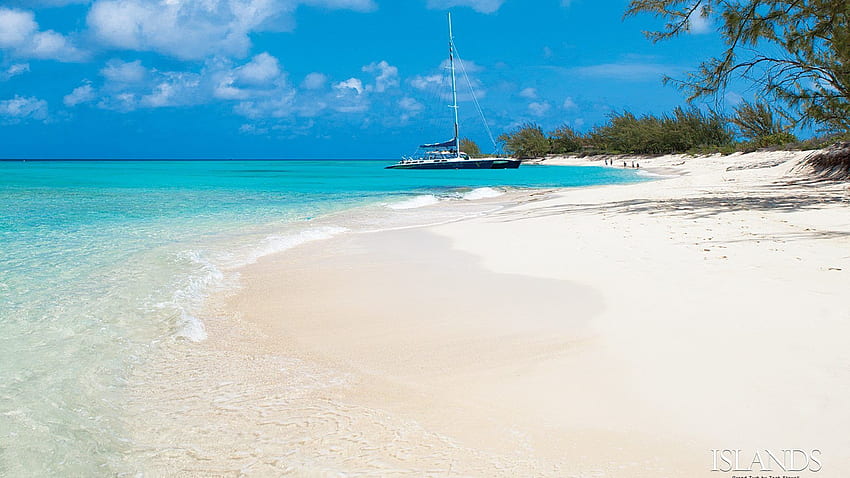 해변: 아름다운 리조트 Caicos Island 터크스 비치 제도 HD 월페이퍼