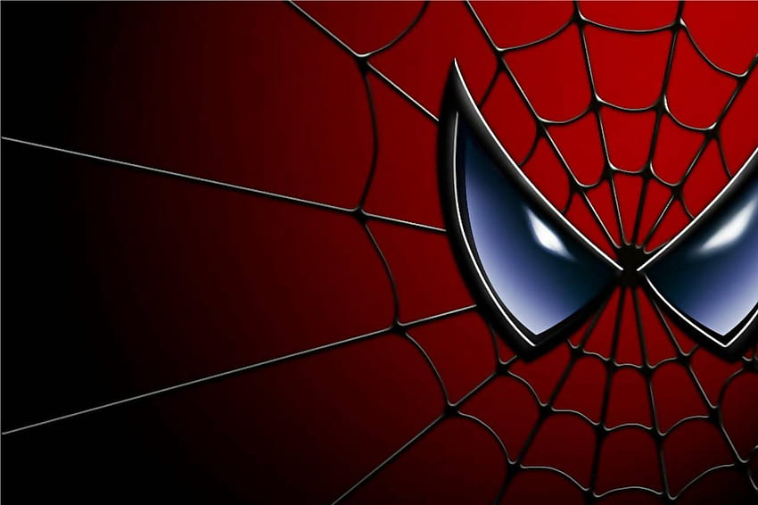 Spiderman Wide Screen, hero, comics, red, eyes, bite, spider HD wallpaper