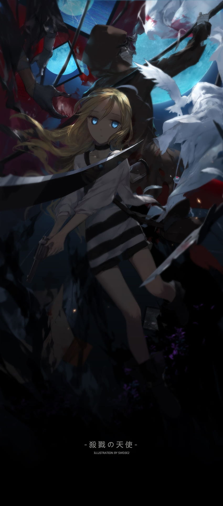 Satsuriku No Tenshi Angels Of Death, angels-of-death, anime, digital-art,  HD wallpaper