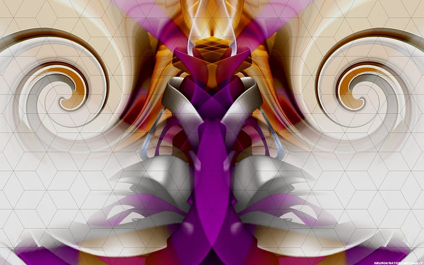 Necktie, symmetry, abstract, bryce HD wallpaper