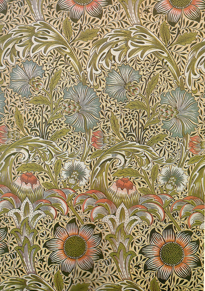 Williama Morrisa. William Morris, William, Sztuka wiktoriańska Tapeta na telefon HD