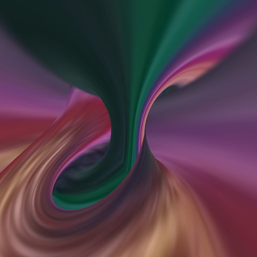 Color Tornado Twist, gold, pink, green, torus, background, 3-D, MirrorLab HD phone wallpaper