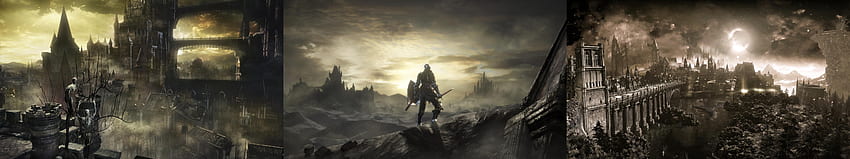 Dark Souls 3 มอนิเตอร์สามจอ วอลล์เปเปอร์ HD