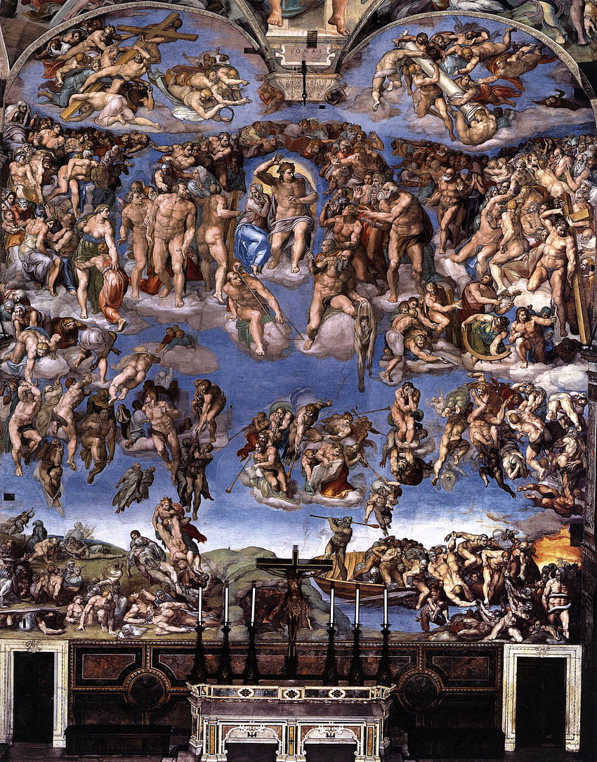 Web Gallery of Art, searchable fine arts database, Sistine Chapel HD phone wallpaper