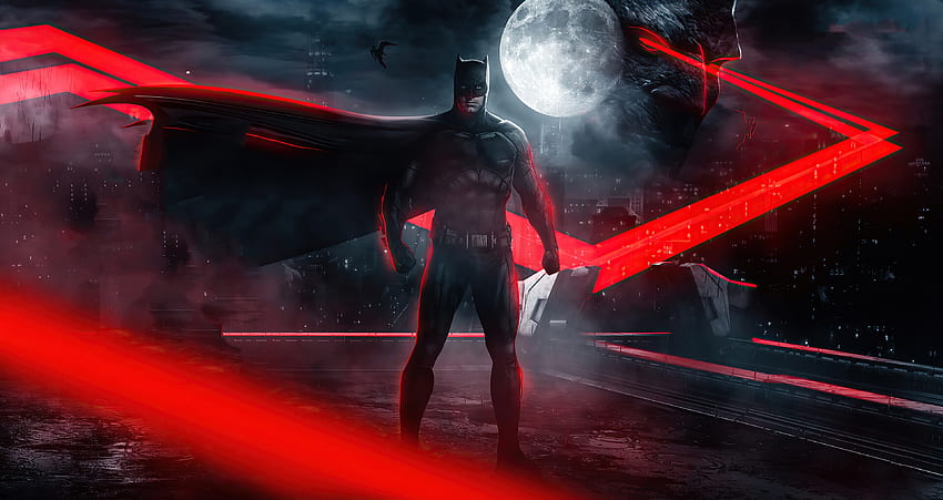 Karya seni, batman Justice League, pahlawan super Wallpaper HD