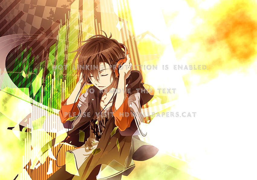 Anime boy with headphone by peterrustoen on DeviantArt
