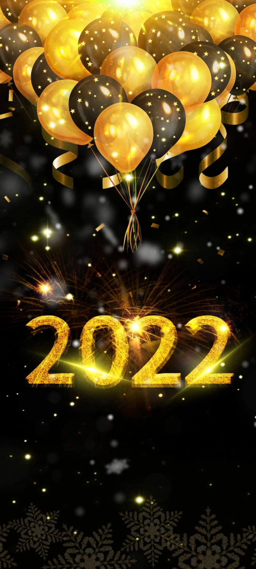 Szczęśliwego Nowego Roku 2022, złoto, piękny, sztuka, wykres, festiwal, nowy rok Tapeta na telefon HD