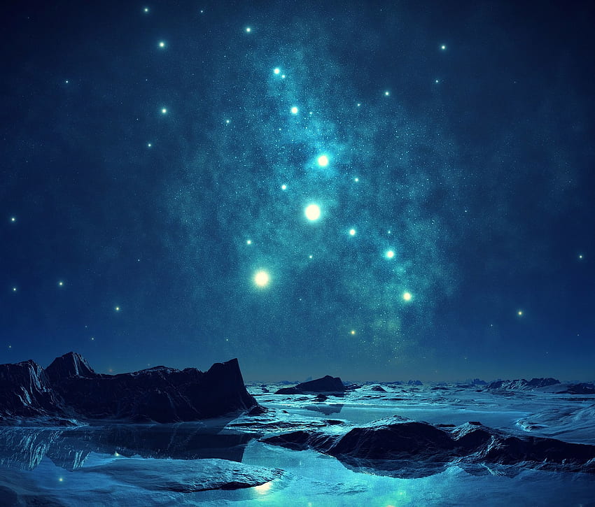 Natur, Sterne, Nacht, Glanz, Brillanz, Unregelmäßigkeiten HD-Hintergrundbild