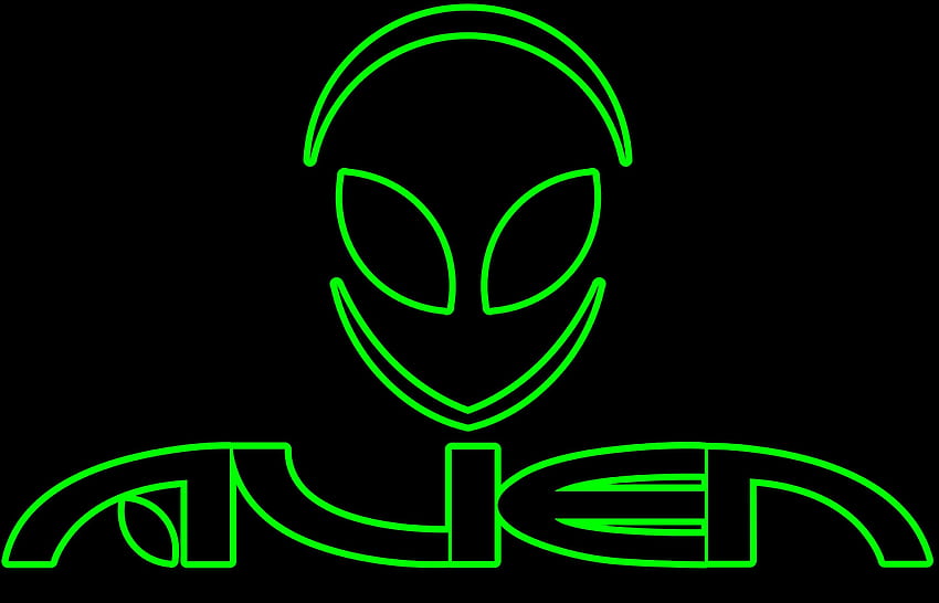 Green Alien - -, Cool Green Alien HD wallpaper