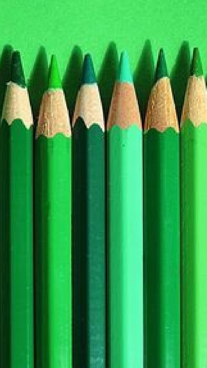 Green Colour, Green Colour Pencils, Green Pencil, green pencils HD phone wallpaper