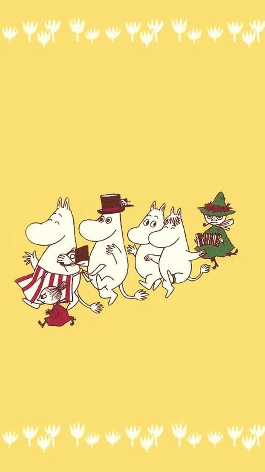 about text in Moomins HD phone wallpaper