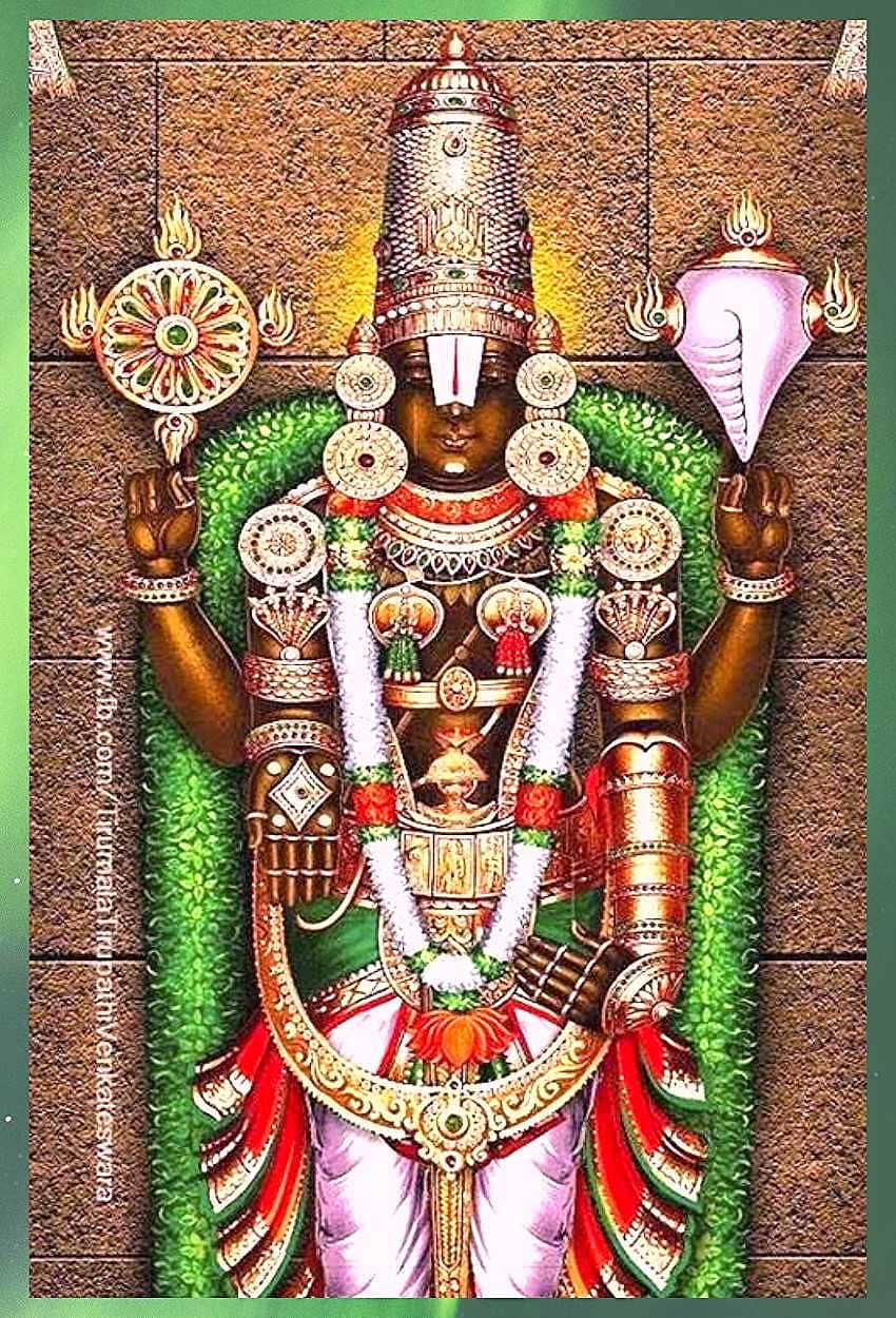 Venkateswara Swamy - Tirupati Balaji ve Lakshmi HD telefon duvar kağıdı