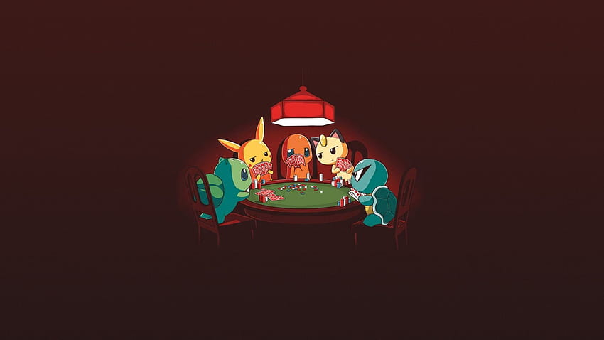 ilustración, rojo, logotipo, Pokémon, Pikachu, Bulbasaur, póker, Squirtle, Charmander, Meowth, captura de , computadora, Cool Bulbasaur fondo de pantalla