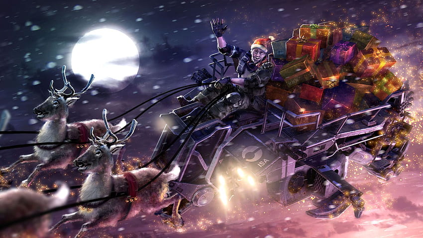 1366x768px, 720P Free download | Video game themed Christmas ...