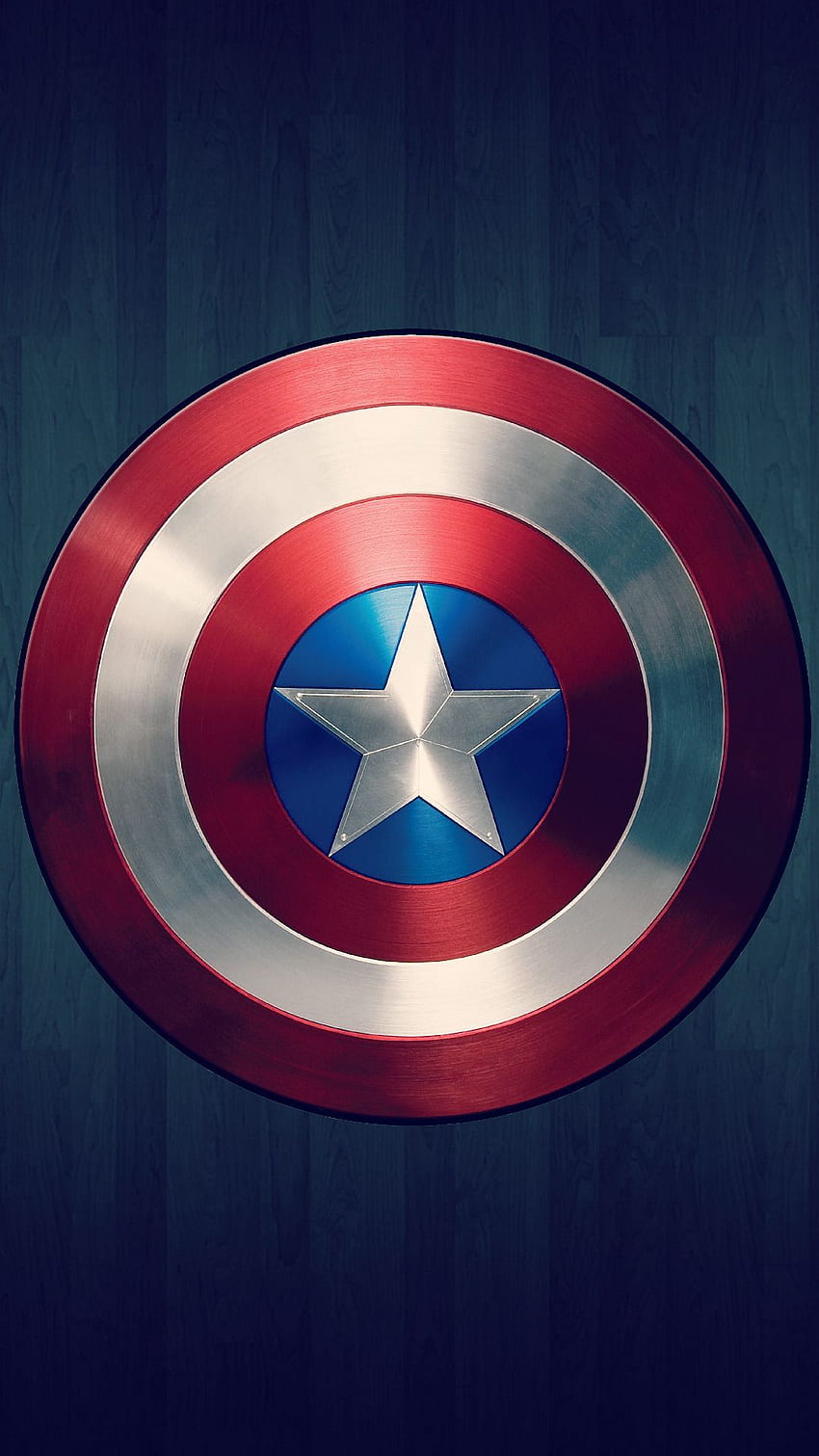 Escudo de gorra, logotipo del escudo del Capitán América fondo de pantalla del teléfono