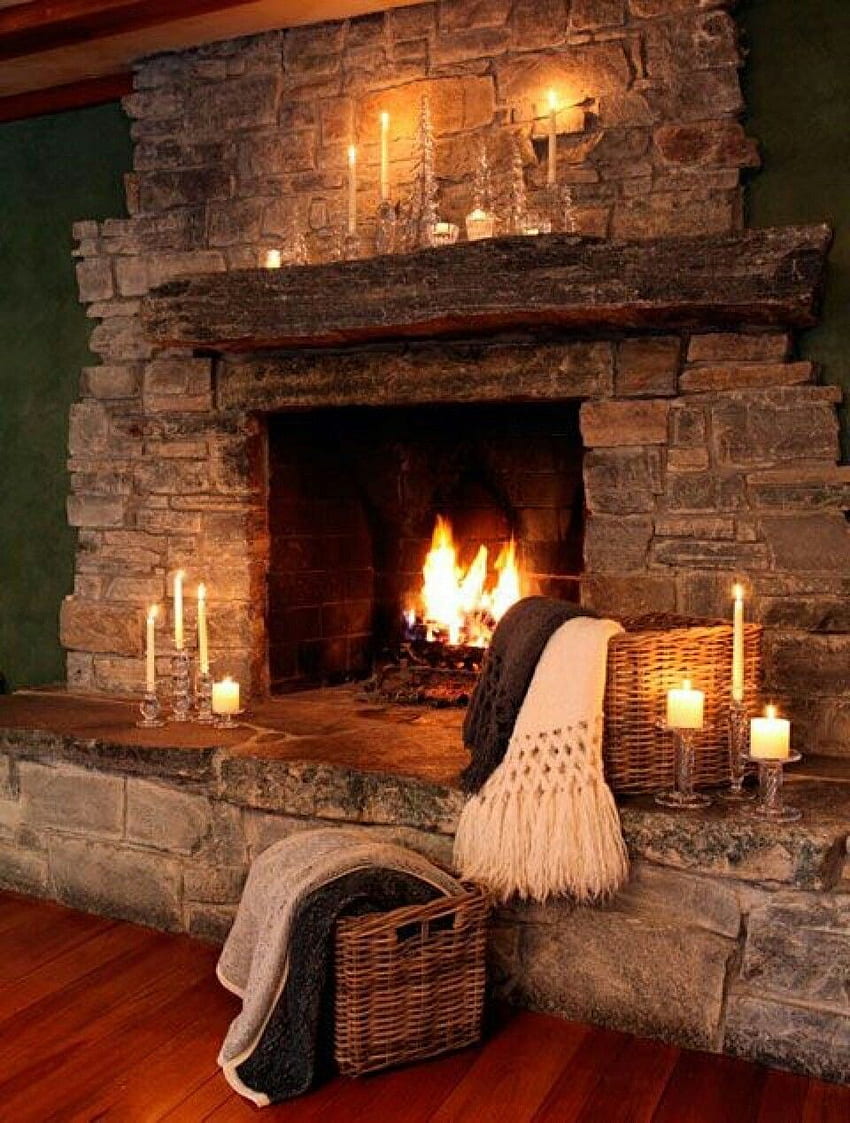 Winter fireplace HD wallpapers | Pxfuel
