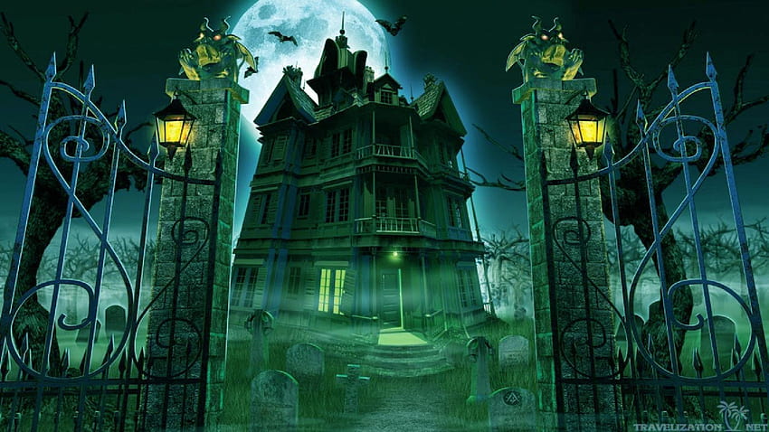 Haunted House, Creepy House HD wallpaper
