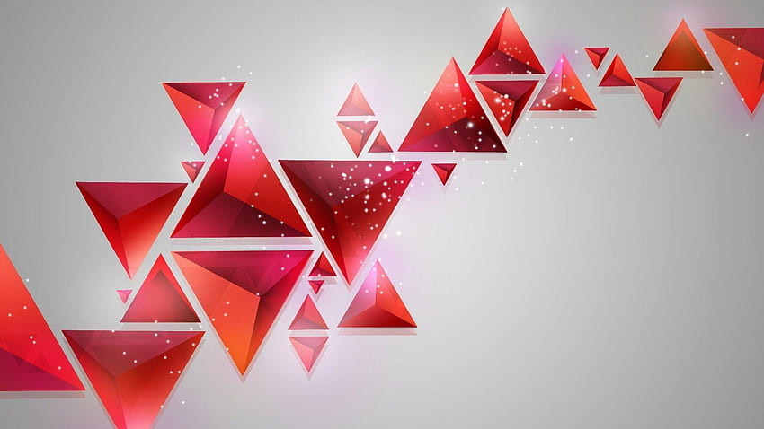 Abstract Triangles Design, Colorful Geometric Triangle HD wallpaper