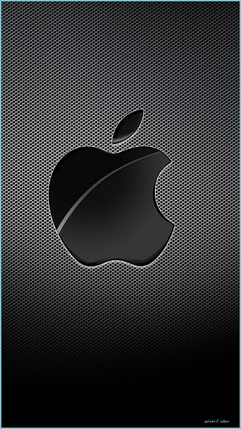 apple iphone logo black