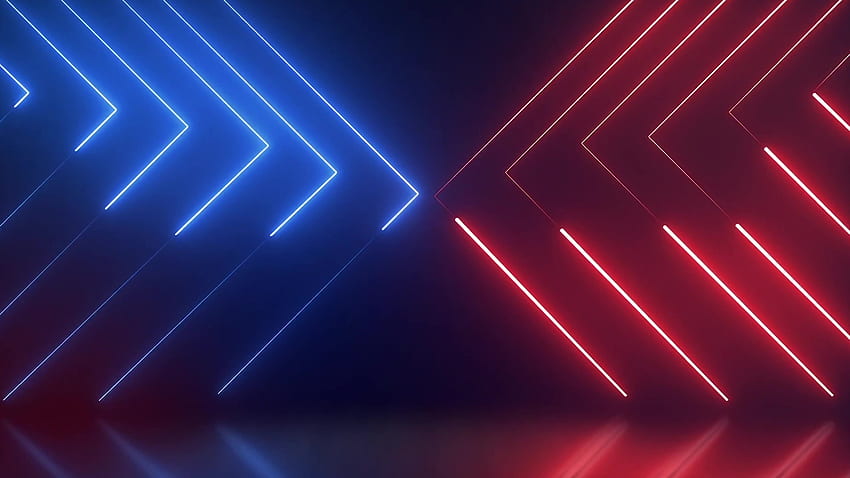 Blue and Red Neon Lines Live , Neon Lines HD wallpaper