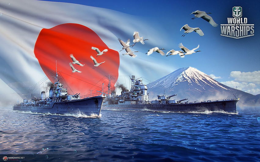World Of Warship Japanese Games Ships Army HD wallpaper