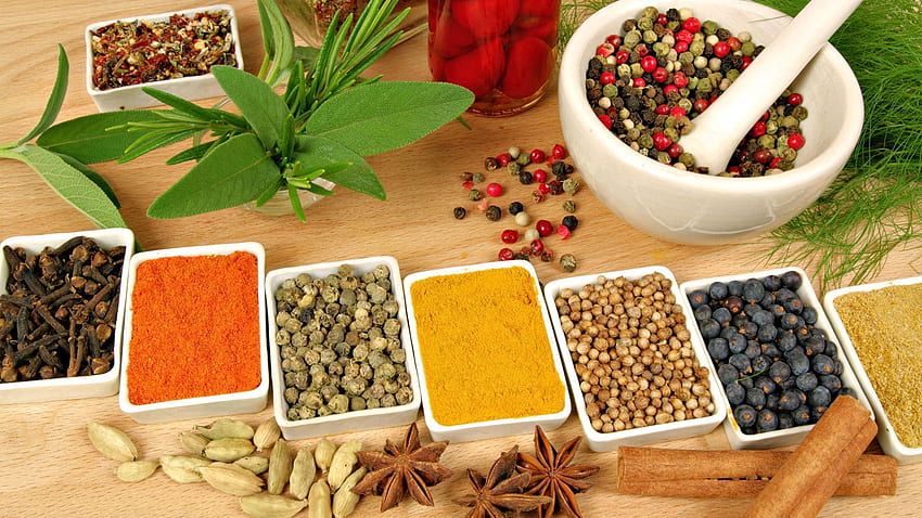 Food, Spices, Spice, Diversity, Variety, Varieties, Abundance HD wallpaper