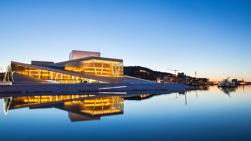 : Opernhaus Oslo - Architektur, Aussehen, einzigartig -, Oslo Norwegen HD-Hintergrundbild