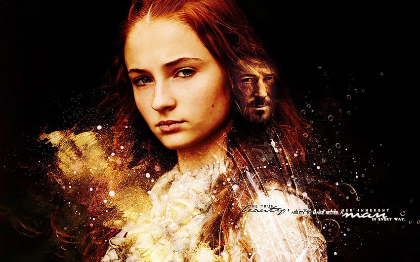 Game of Thrones - Sansa Stark, tv şovu, Sophie Turner, buz ve ateşin şarkısı, HBO, , , Sansa, westeros, GoT, fantastik, ortaçağ, oyun, eğlence, ev, Game of Thrones, essos, fantezi, şov, Stark, tahtlar, George R R Martin, kızıl saçlı, skyphoenixx1 HD duvar kağıdı
