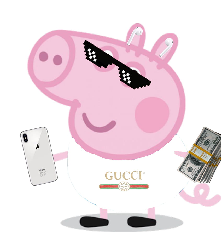 Peppa Pig Gucci , Baddie Peppa Pig wallpaper ponsel HD