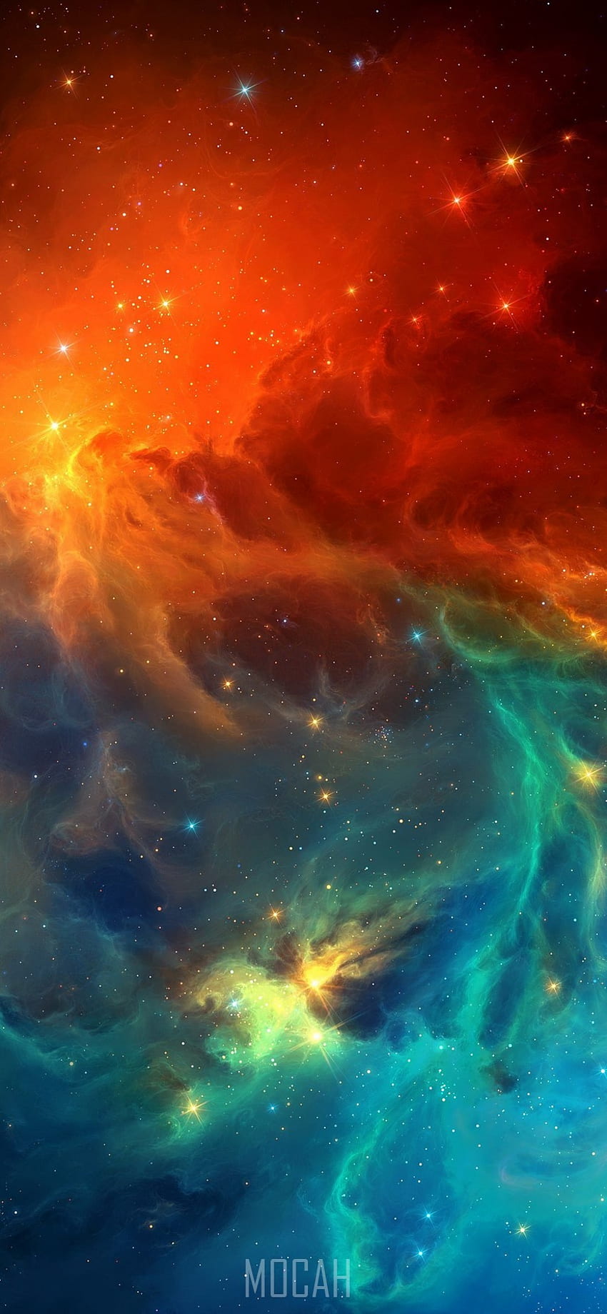Nebula, Luar Angkasa, Atmosfer, Objek Astronomi, Oranye, latar belakang Apple iPhone XR, , Galaxy Space iPhone wallpaper ponsel HD