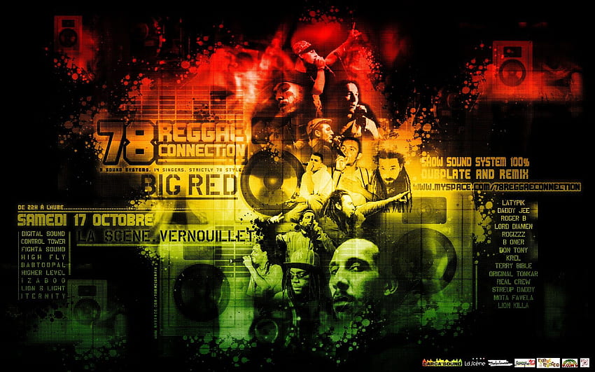 Reggae - , Reggae Background on Bat, Dancehall papel de parede HD