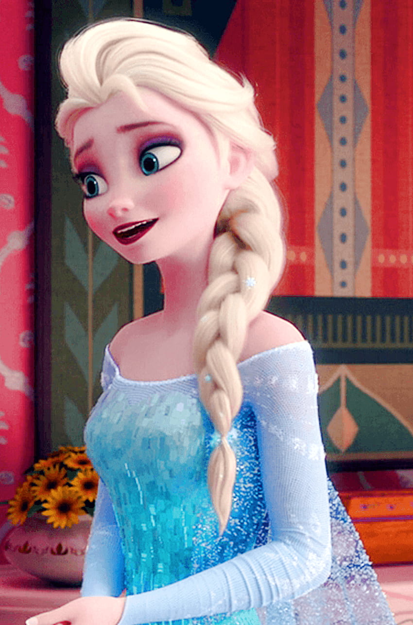 Elsa y Anna Frozen 2, Elsa rosa congelada fondo de pantalla del teléfono