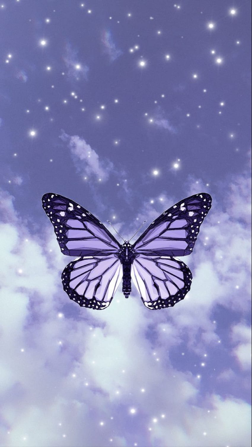 Purple Butterfly in 2020 Purple butterfly  Butterfly iphone Butterfly  Dark Purple Butterfly HD phone wallpaper  Pxfuel