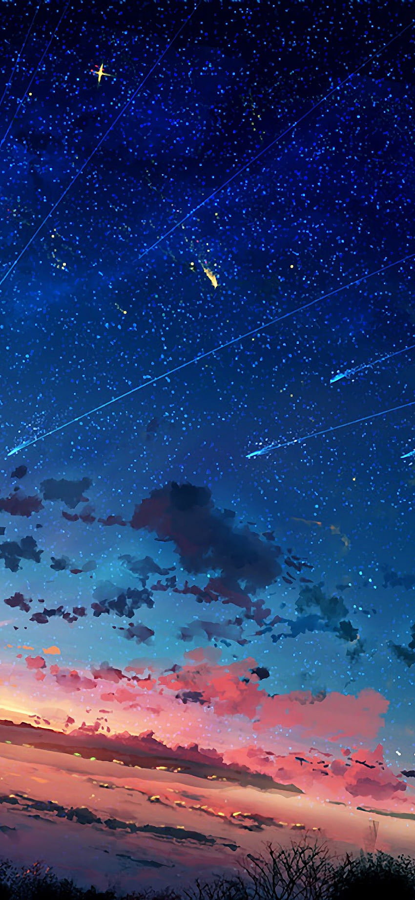 Anime Sky iPhone, Anime Night Sky HD phone wallpaper | Pxfuel