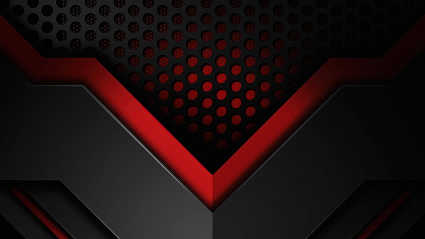 Bentuk bawah, lubang merah-hitam, abstrak Wallpaper HD