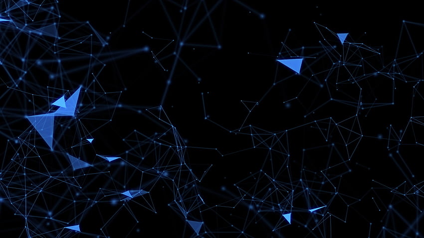 Network-Plexus, Focus, Abstract, Dots, Network, Depth of Field, Triangles, Lines, Plexus HD wallpaper