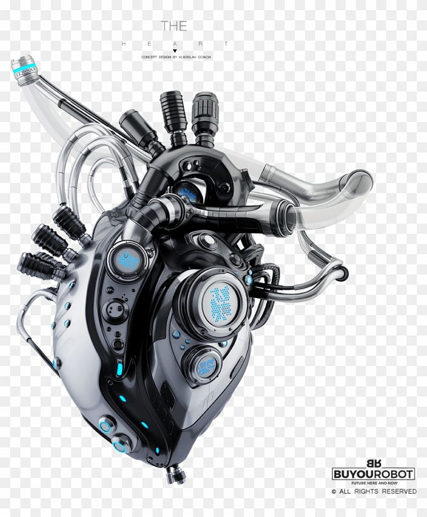 Temukan Organ Pengganti Robot Futuristik Hitam, Hati Hitam - Jantung Robot, Png . Untuk mencari dan meng. Robot , Robot png, Konsep baju besi wallpaper ponsel HD