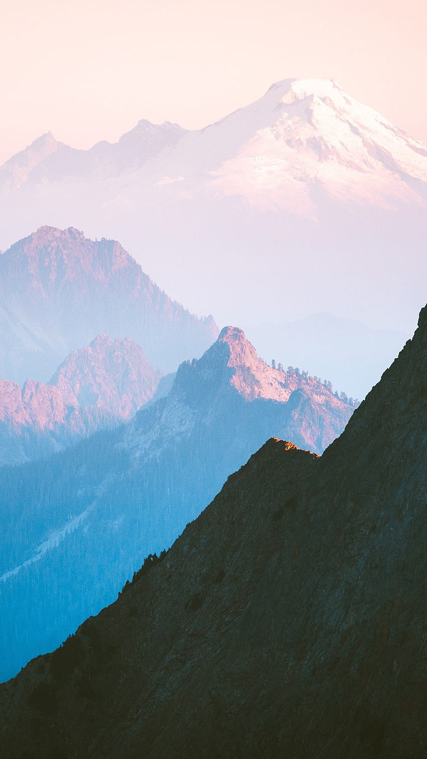 Pegunungan Cascade Range wallpaper ponsel HD