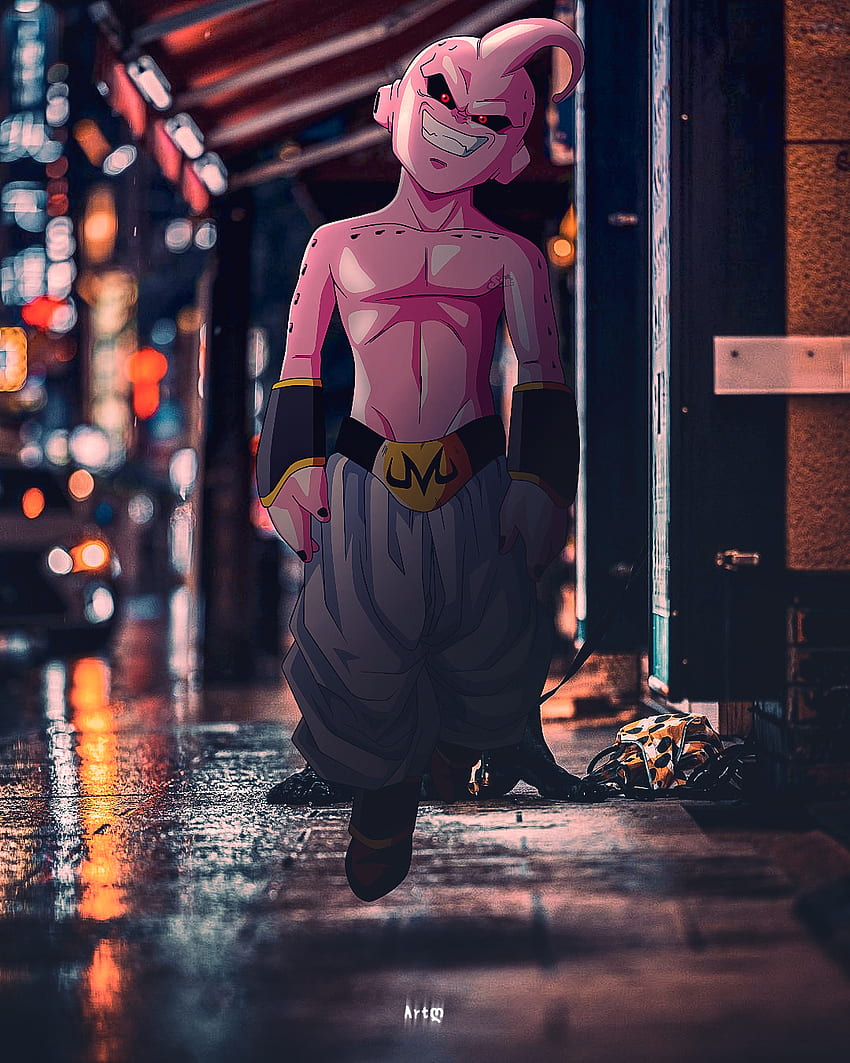 Dragon Ball FighterZ Kid Buu Wallpapers  Cat with Monocle